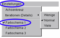 Einstellungen - Farbschema