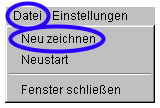 Datei - Neu zeichnen